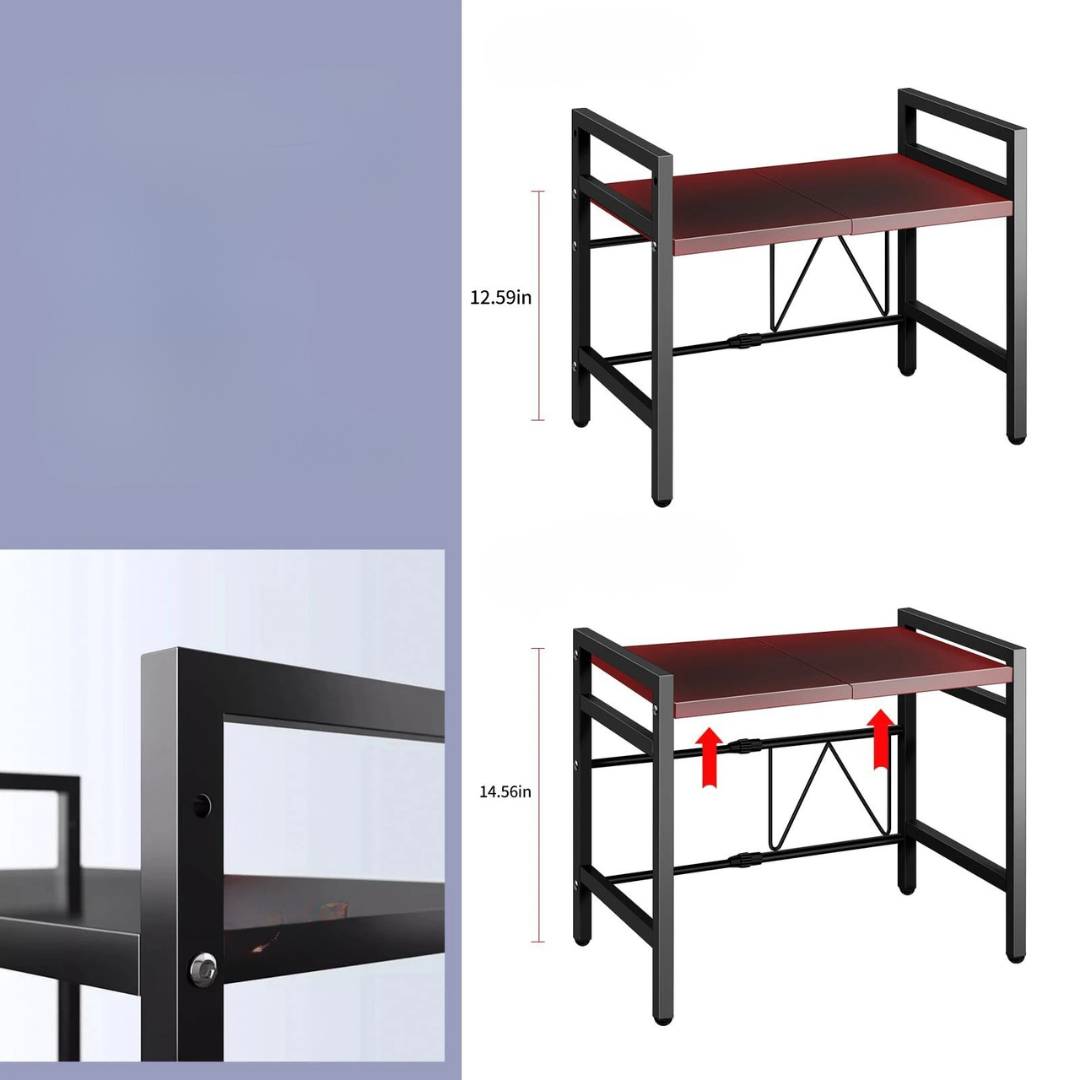 Nordspur | Microlane Ausziehbares Mikrowellen-Regal