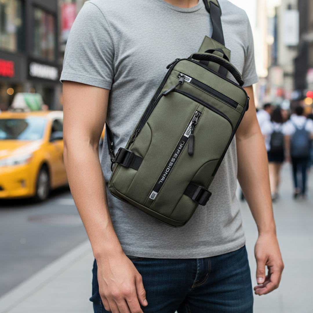 Taschen Schulterrucksack wasserdicht mit Anti-Diebstahl & USB – UrbanSecure Bag