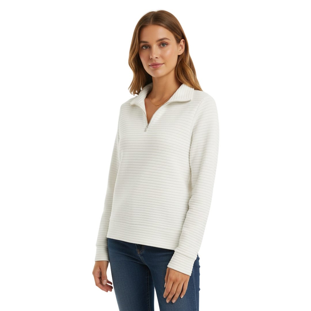 Nordspur | Selene Pullover mit Halb-Reißverschluss