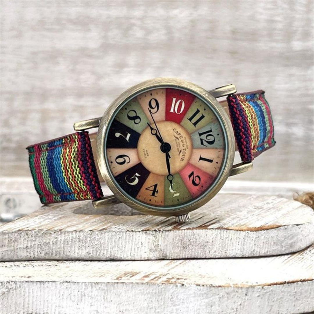Uhren mit Regenbogen-Design & Vintage-Zifferblatt – Aurora Timepiece