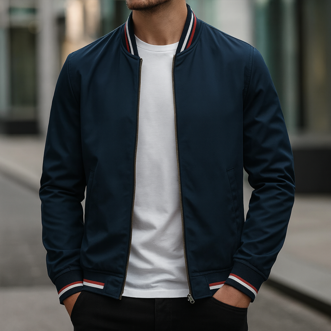 Bomberjacke im College-Style mit Streifen – UrbanStripe Jacket