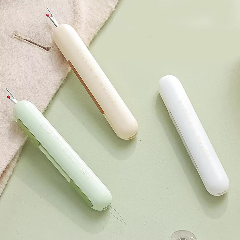 Einfacher 2-In-1 Nadel-Einfädler Und Nahttrenner