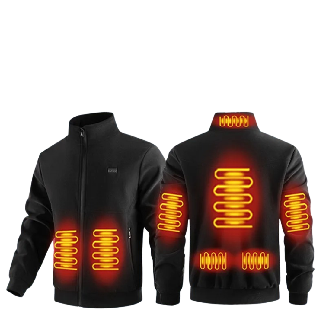 Beheizt Jacke mit 8 Heiz-Zonen & Fleece-Futter – ThermoCore Pro