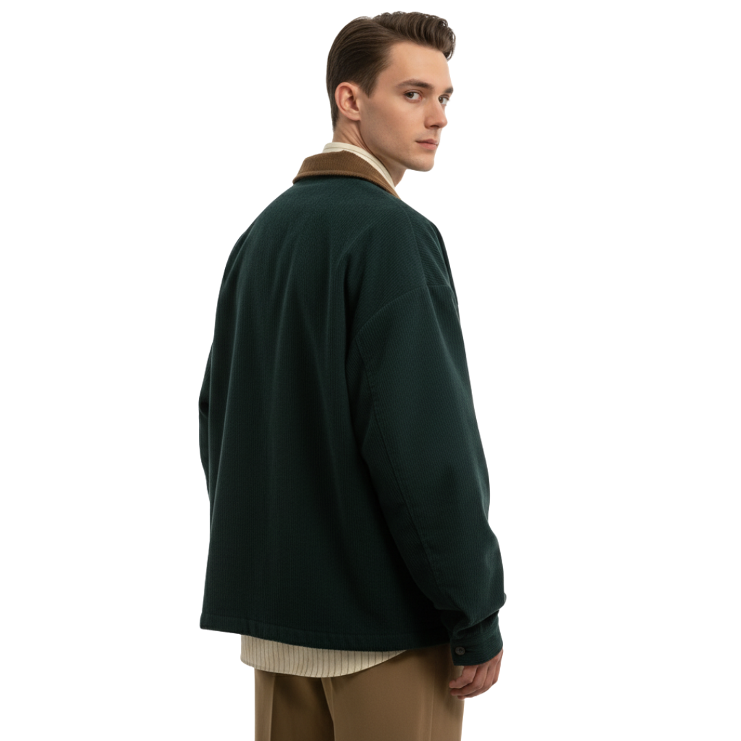 Herren Retro Cord-Bomberjacke – Broadmoor Reißverschlussjacke