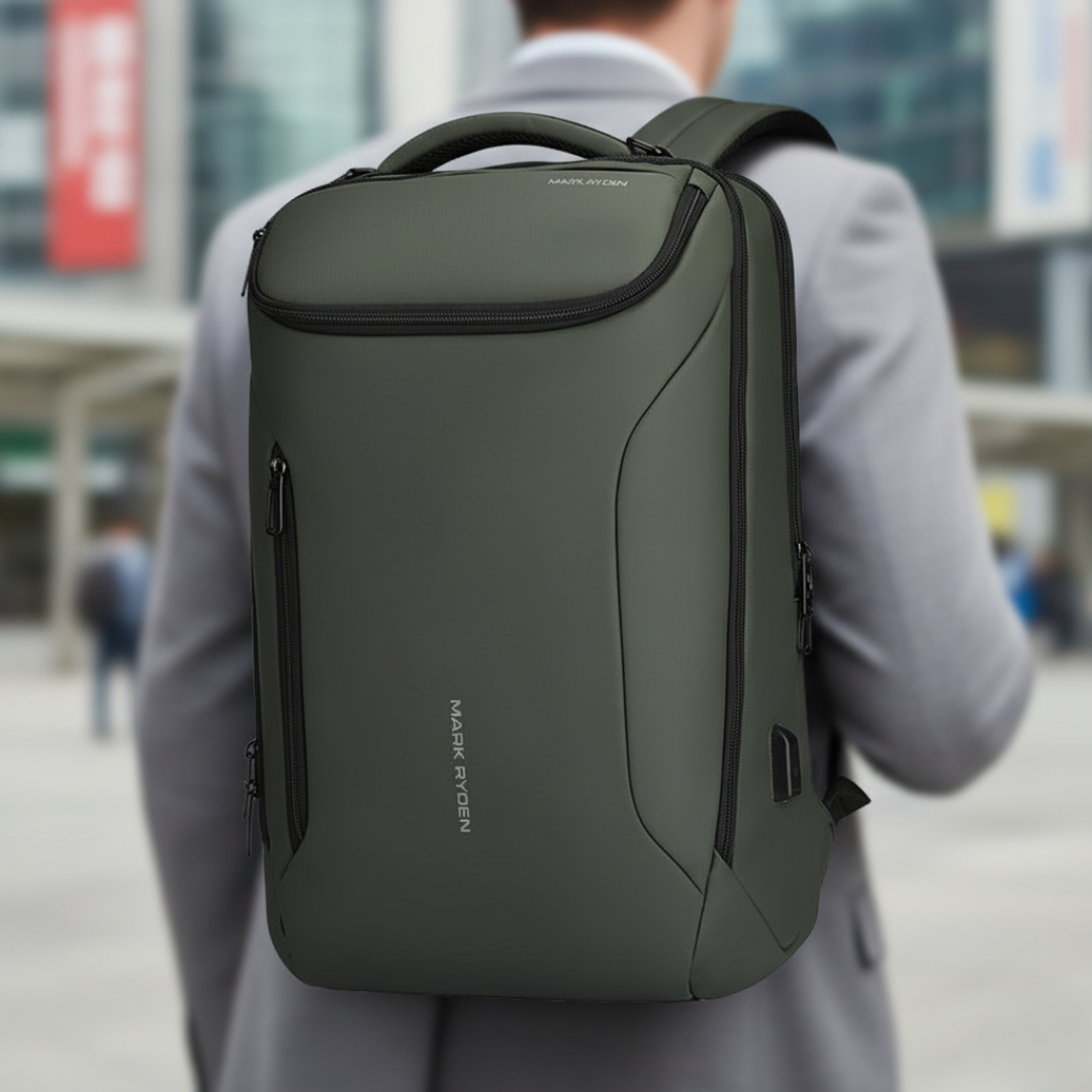 Taschen Laptop-Rucksack wasserdicht mit USB-Port & Multi-Carry Design – TechGuard Pack