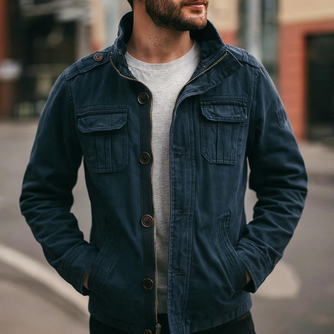 Cargo Jeansjacke mit Mehrfach-Taschen & Robustem Design – UrbanTrail Jacket