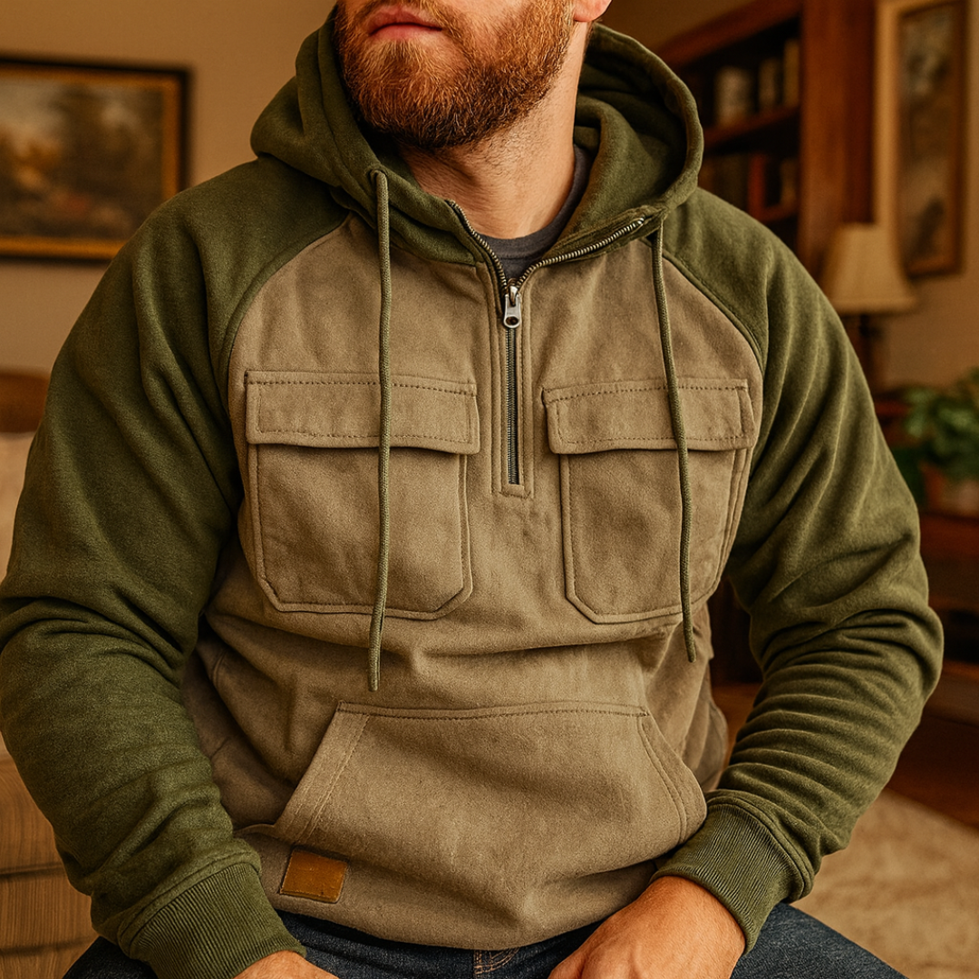 Winter Hoodie mit Kapuze & Multifunktionstaschen – NordHaven Hoodie