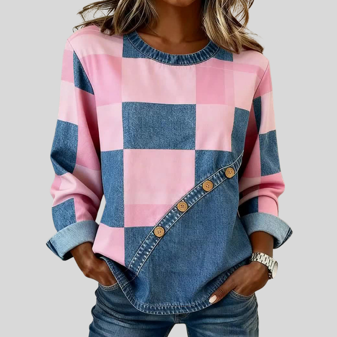 Colorblock Patchwork Sweatshirt