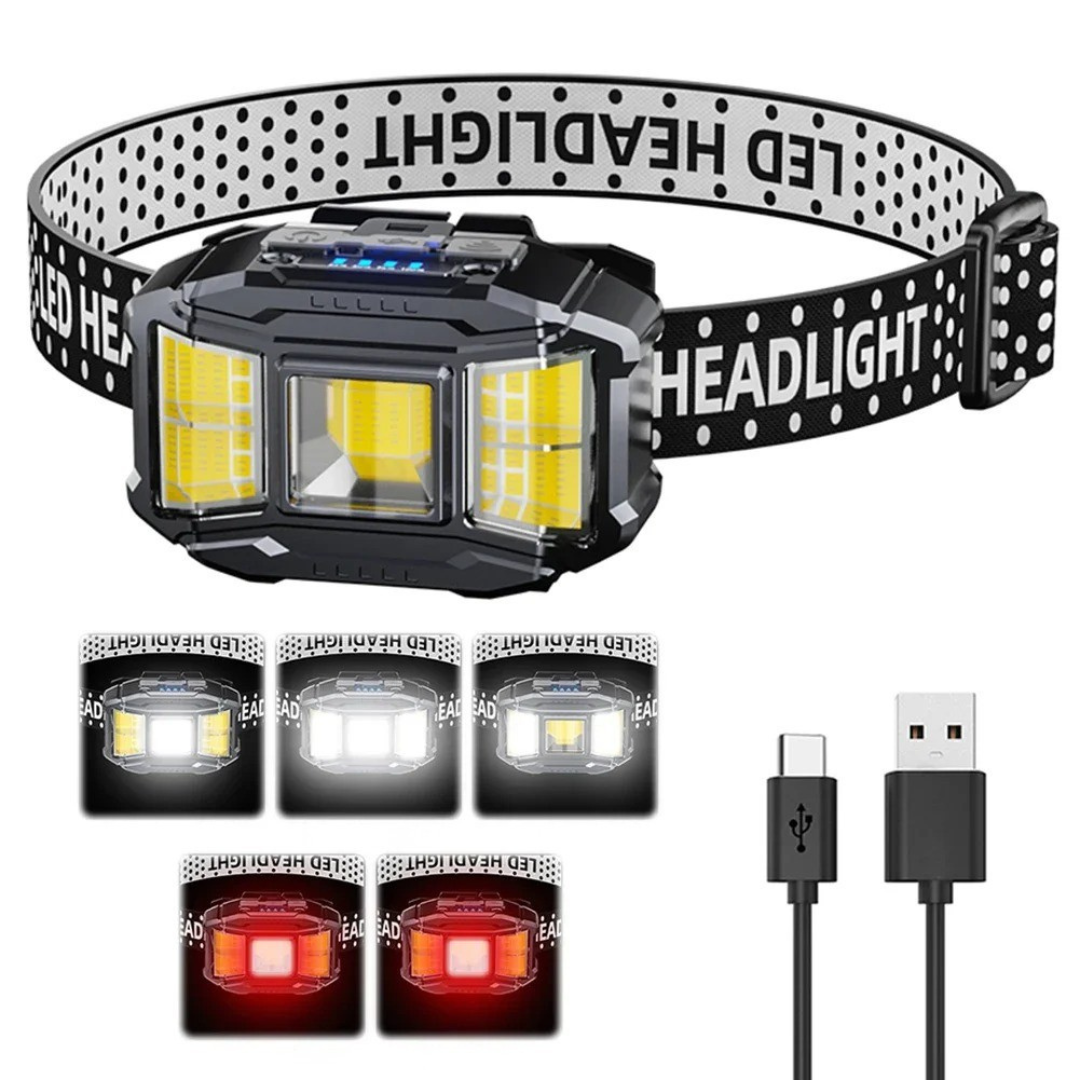 Nordspur | NightVanta Aufladbare COB-LED-Stirnlampe