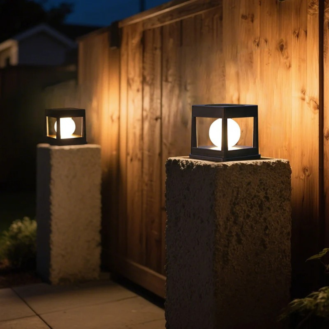 Solar Gartenleuchte LED wasserdicht – LumoCube