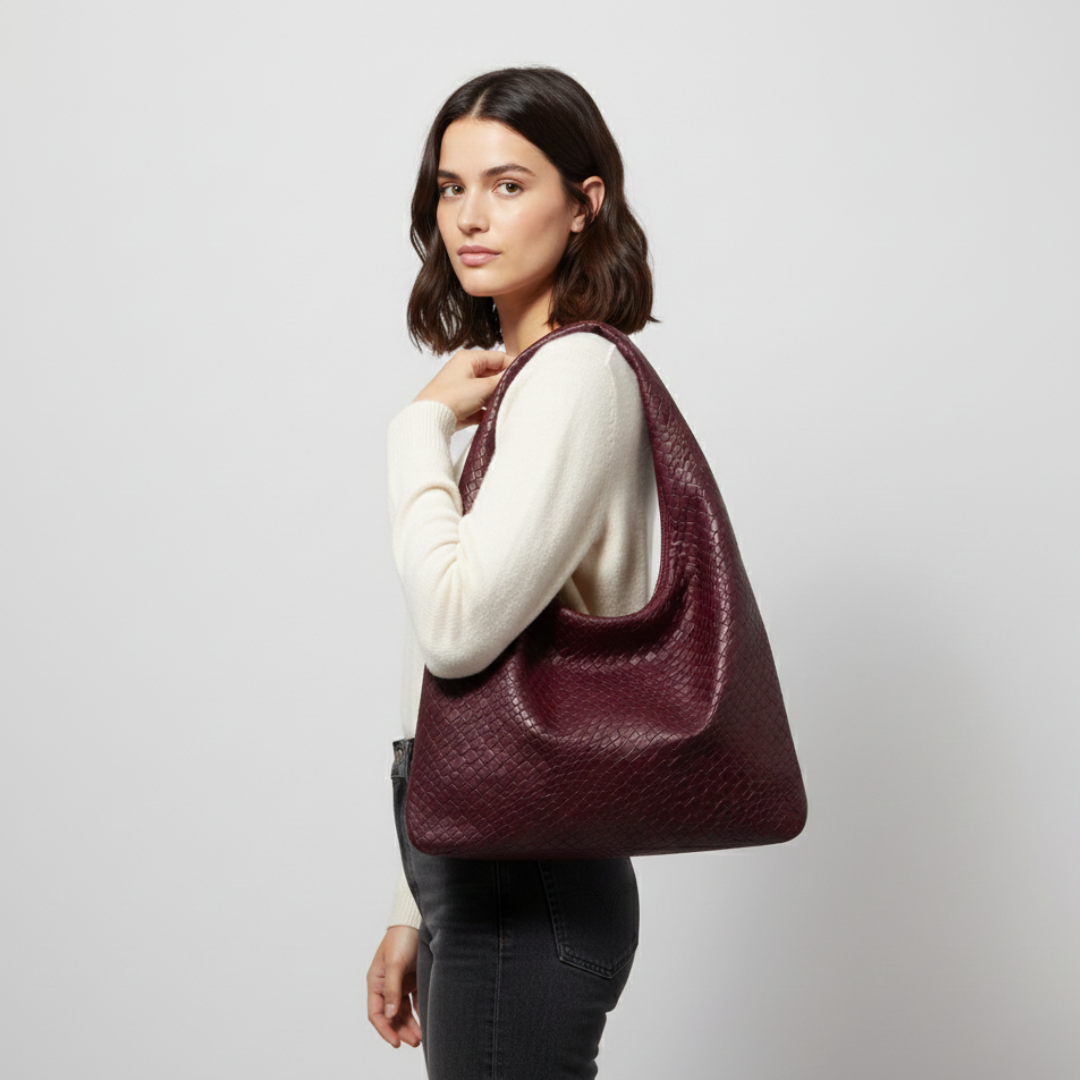Nordspur | Große Halbmond-Schultertasche