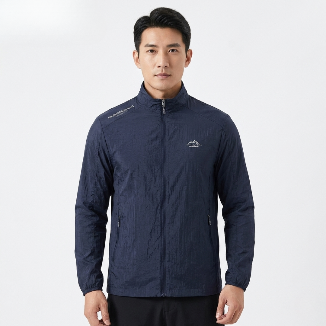 Leichte UV-Schutzjacke für Herren – Winddichte Sommer Outdoor Windjacke