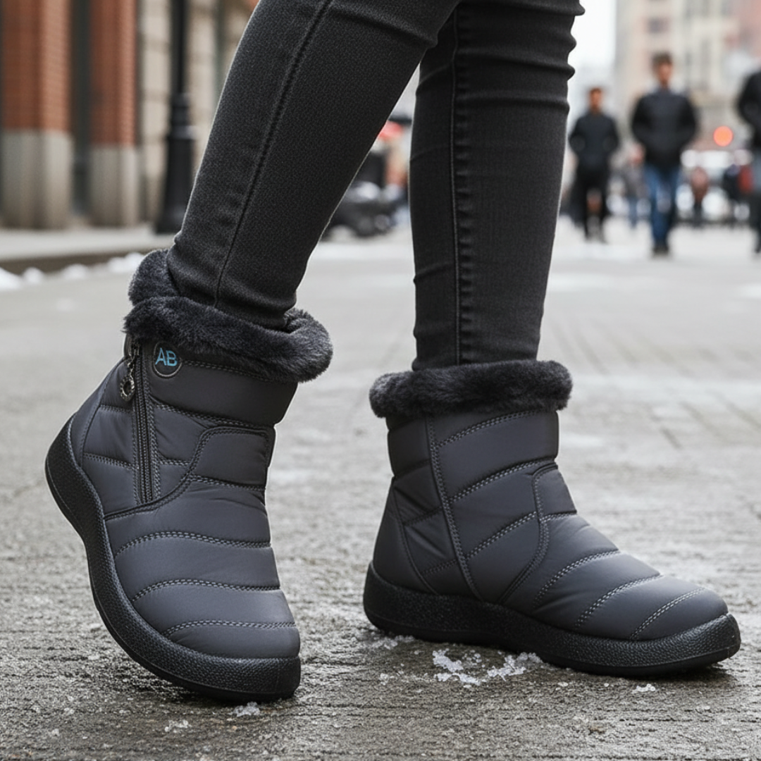 Winterstiefel mit warmem Plüschfutter & rutschfester Sohle – FrostStep Boots