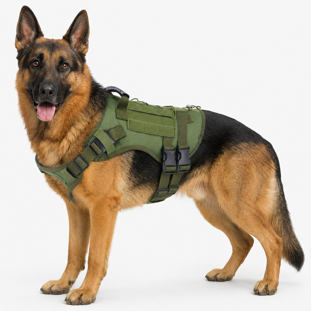 Nordspur | Tacticanine Militär-Stil Taktisches Hundegeschirr-Set