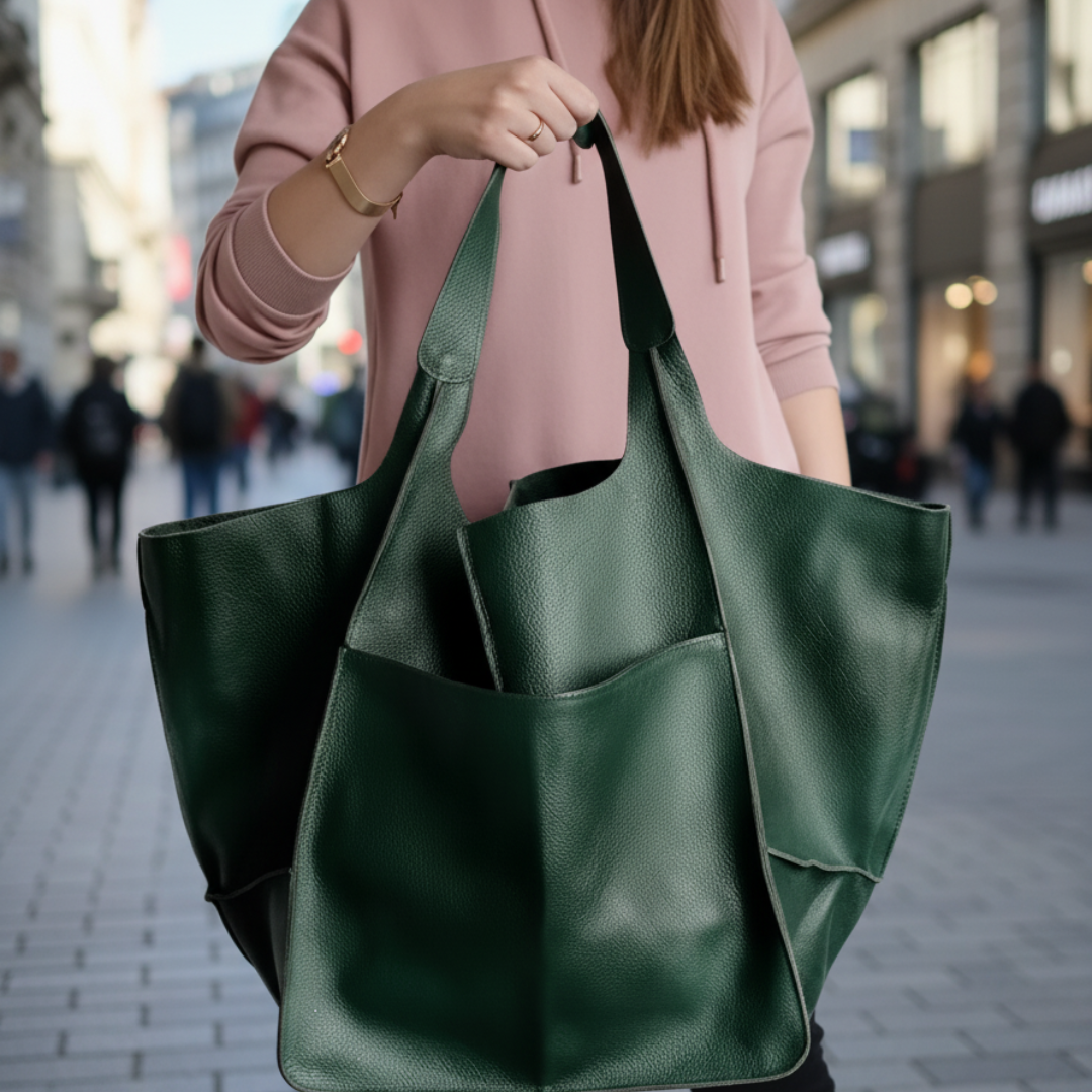Taschen aus weichem veganem Leder mit großem Stauraum – Elegance Tote