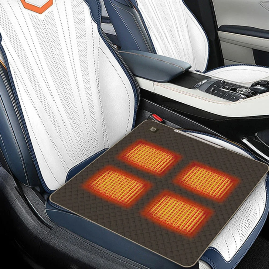 Heizdecke Sitzkissen 45×45 cm mit 4 Heizbereichen & USB-C – ThermoSeat Pad