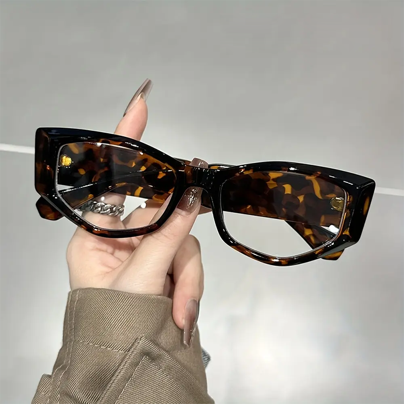 Damen-Lesebrille Anti-Blaulicht Vollrand Eckig