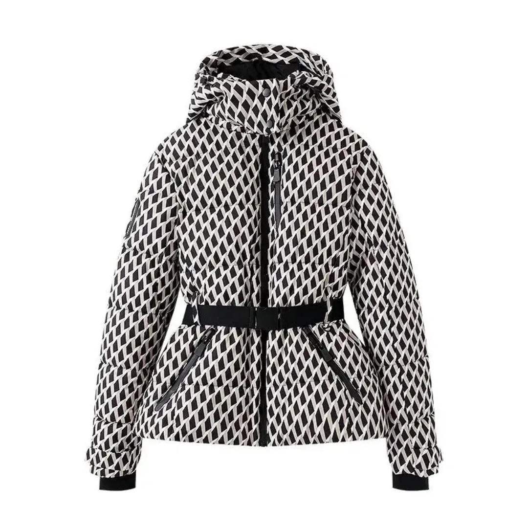 Damen Winterjacke mit Kapuze & Gürtel, winddicht & warm – Nordspur ArcticBelt Coat
