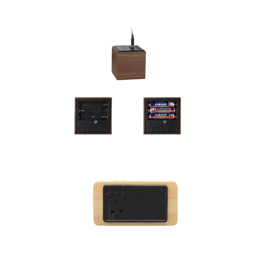Nordspur | Woodverge Digitale Holz-Tischuhr