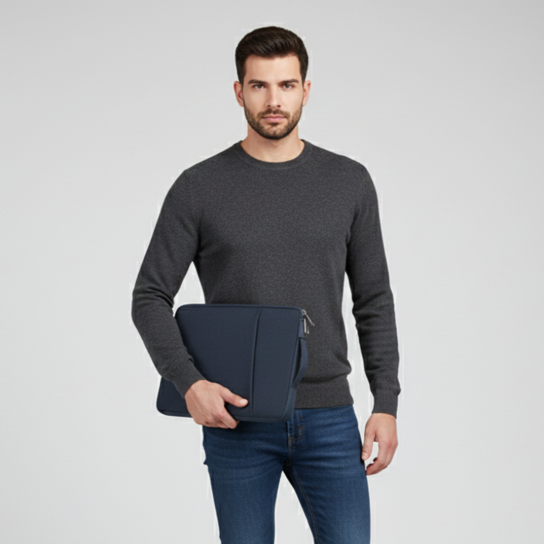 Nordspur | Laptop-Hülle aus Canvas mit Reißverschluss