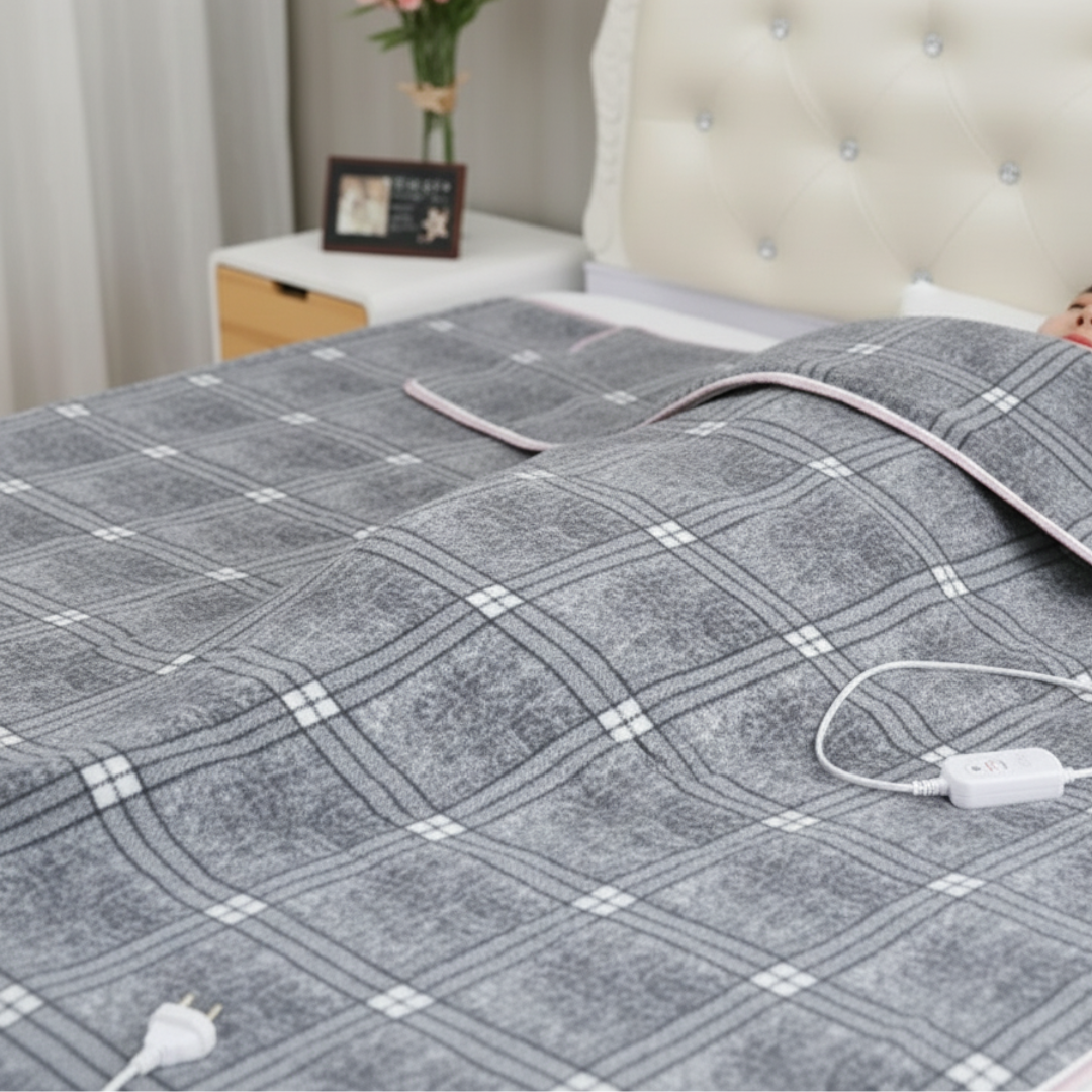 Elektrische Heizdecke 120×150 cm mit Temperaturregler, EU 220V – CozyWarm Blanket