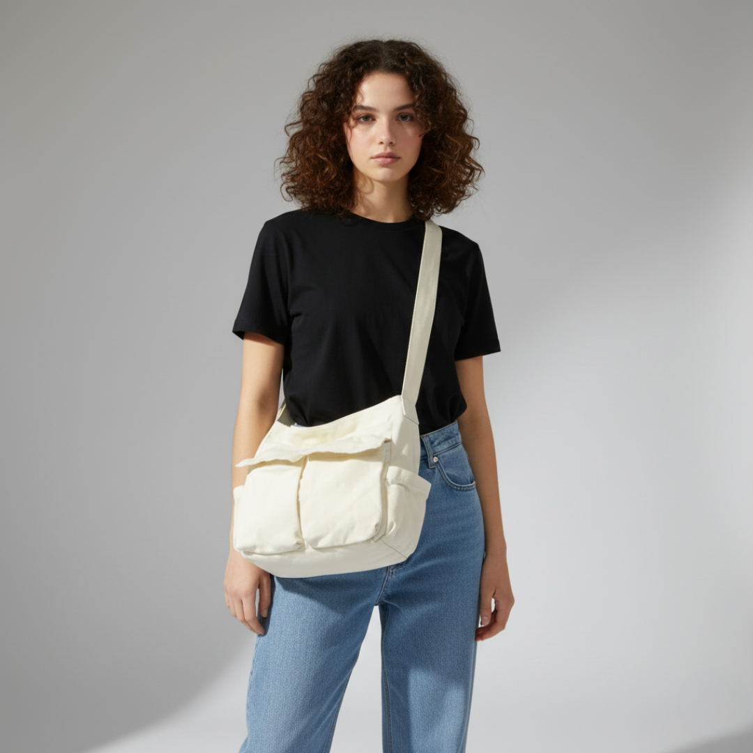 Nordspur | Canvas-Schulter-Satchel-Tasche
