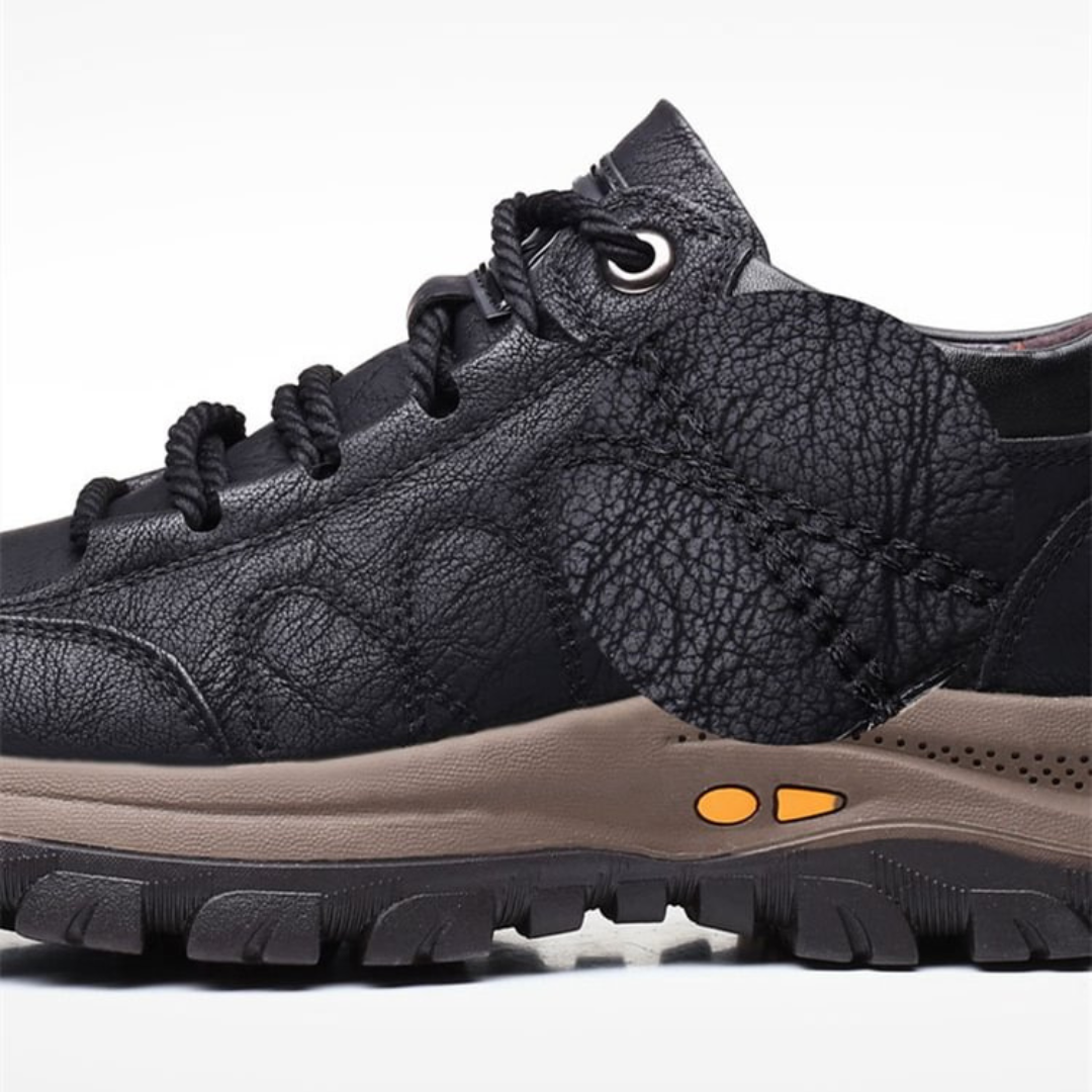 Orthopädische Walkingschuhe aus veganem Leder, wasserdicht & rutschfest – Nordspur Carter