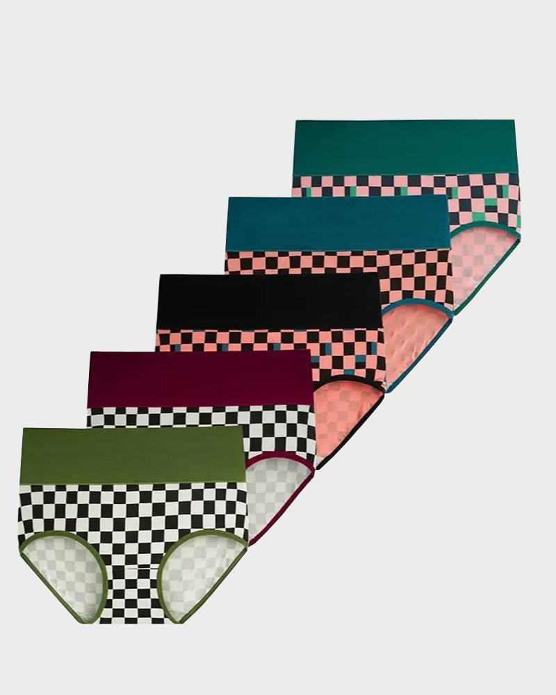 5er-Pack hochtaillierte Baumwoll-Slips
