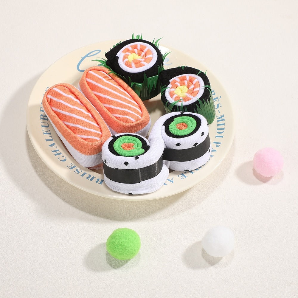 Sushi-Socken in Geschenkbox