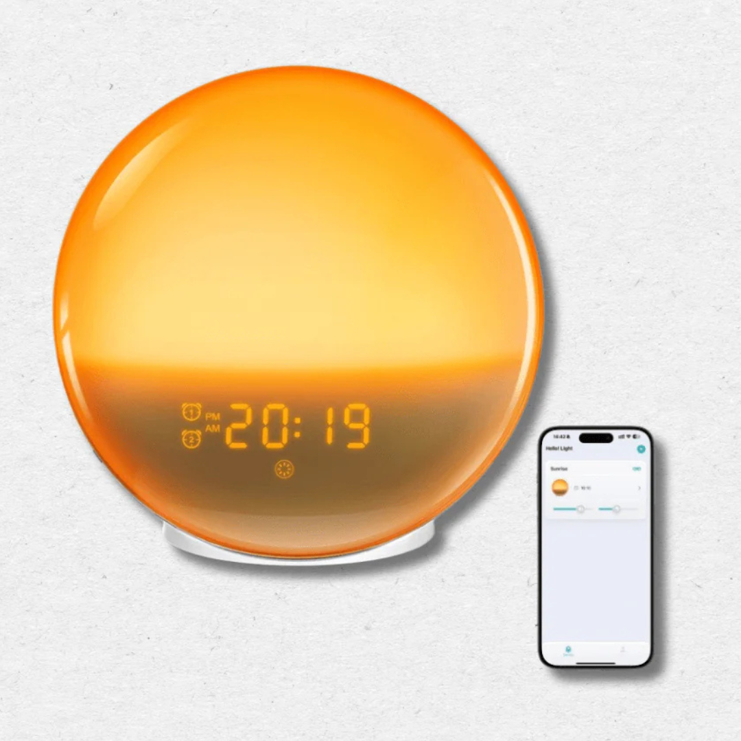 Digitaler Wecker mit Sonnenaufgangssimulation & Naturgeräuschen – SunGlow Rise