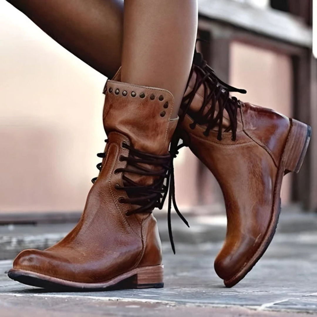 Stiefel Damen mit Schnürung & Komfortsohle – UrbanLace Boots