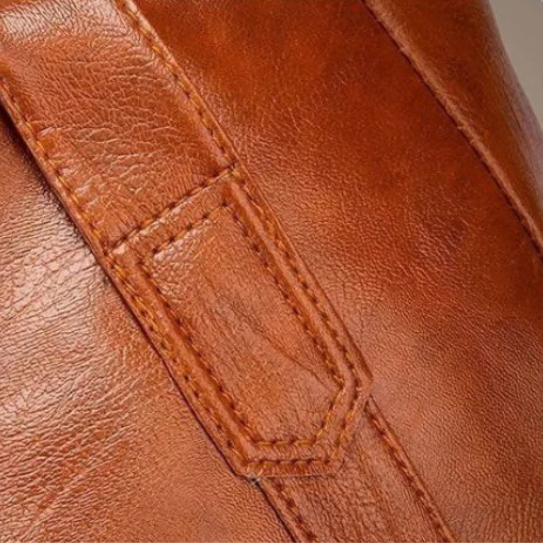 Leder Umhängetasche für Damen mit Magnetverschluss – Verona Classic Bag