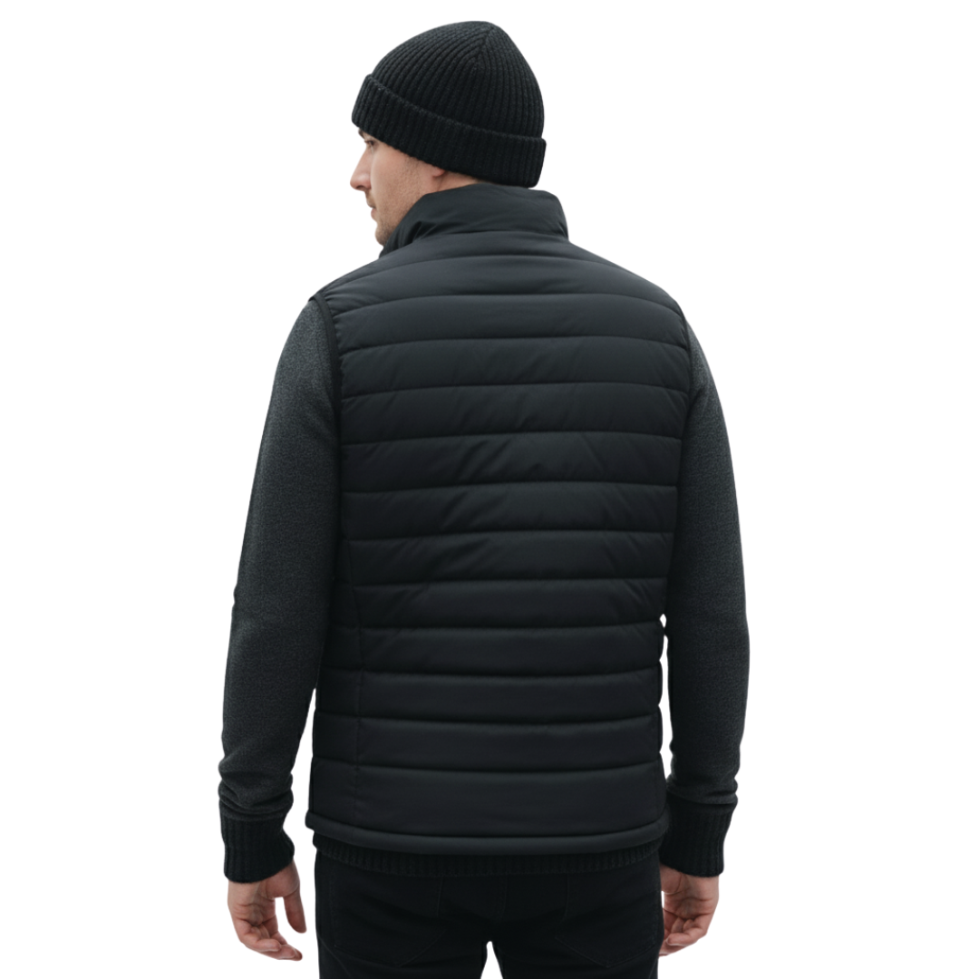 Beheizte Weste mit 9 Heizzonen & Doppelschalter – HeatFlex USB-C Elektrische Heizweste für Herren & Damen