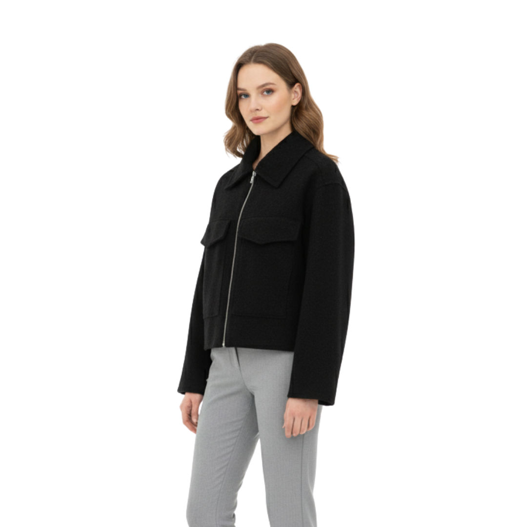 Damen Fleecejacke mit Reißverschluss – Westmere SoftWool Jacke mit Taschen