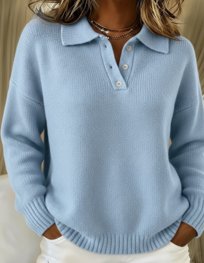 Lässiger Alltags-Polo-Pullover
