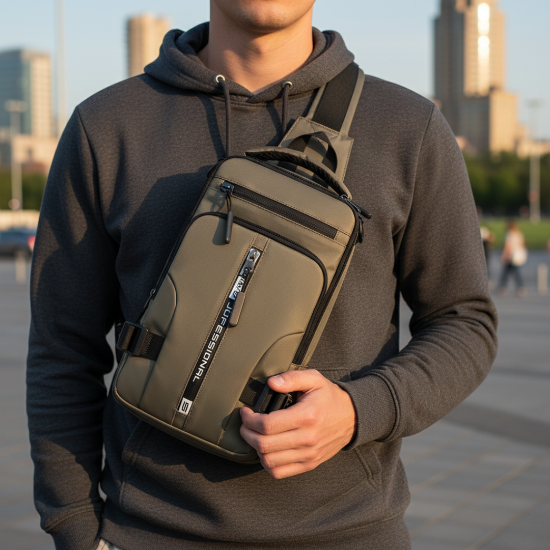 Taschen Schulterrucksack wasserdicht mit Anti-Diebstahl & USB – UrbanSecure Bag