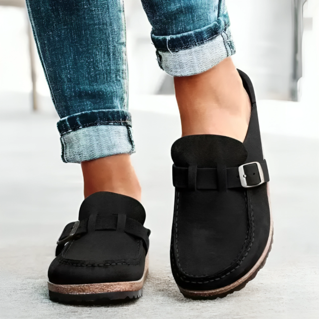 Orthopädische Walkingschuhe aus Wildleder mit Komfort-Sohle – Nordspur OrthoSlipper