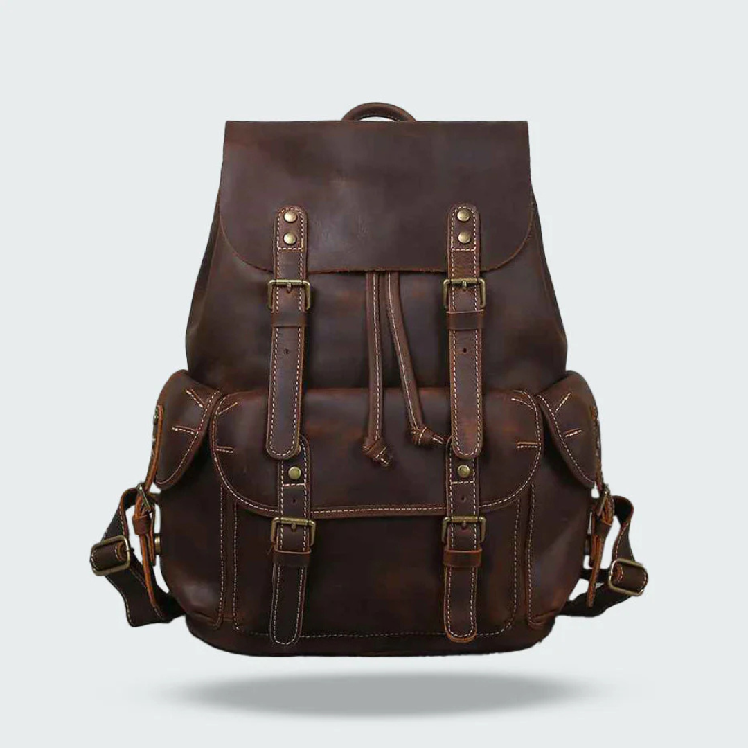 Leder Taschen Rucksack groß im Vintage Look mit Laptopfach – HeritagePack