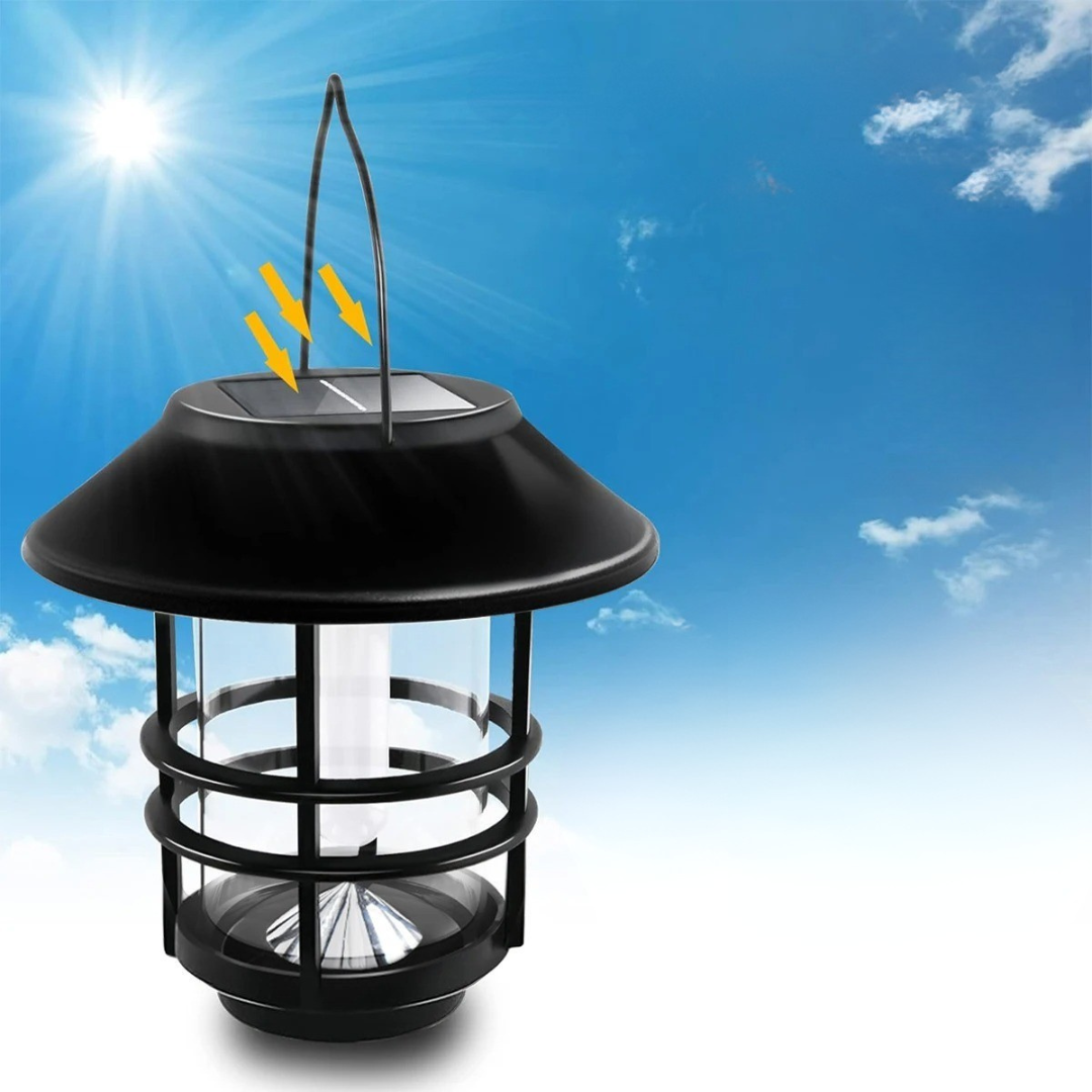 Solar Wandlaterne mit Flammeneffekt (2er-Set) – FlammaLux Duo