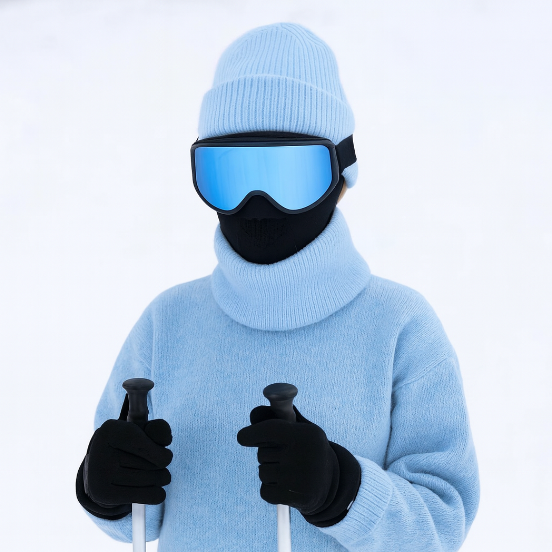 Mütze aus Kaschmirwolle mit Kaninchenfell – WinterWeich