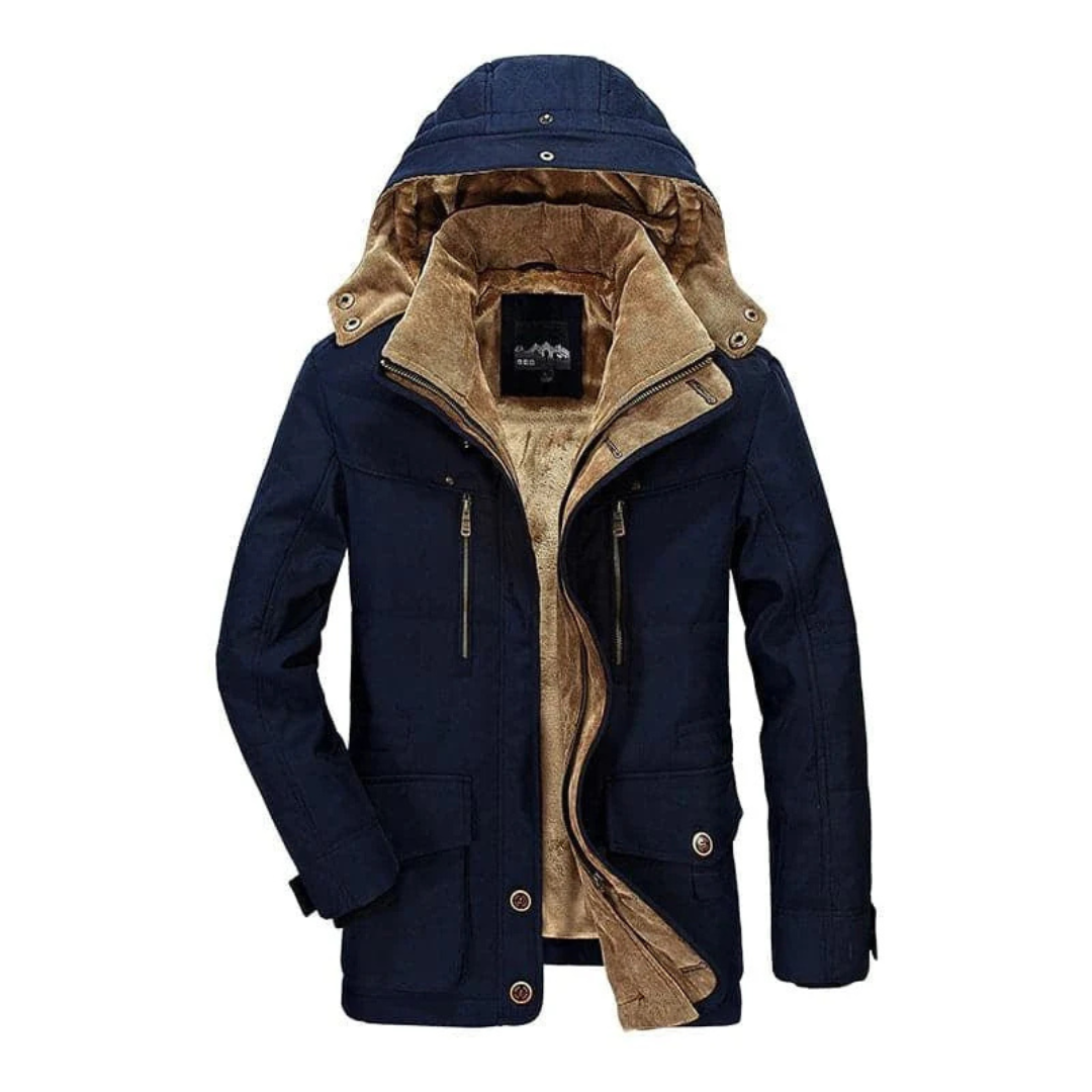 Winterjacke mit Fleecefutter & Kapuze – Nordfell Explorer