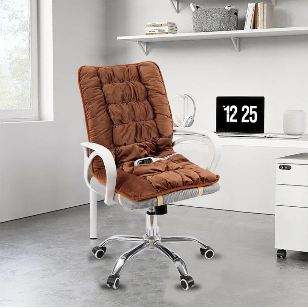 Körperwärmer Sitzauflage elektrisch mit 3 Heizstufen & Timer – ThermoComfort Pad