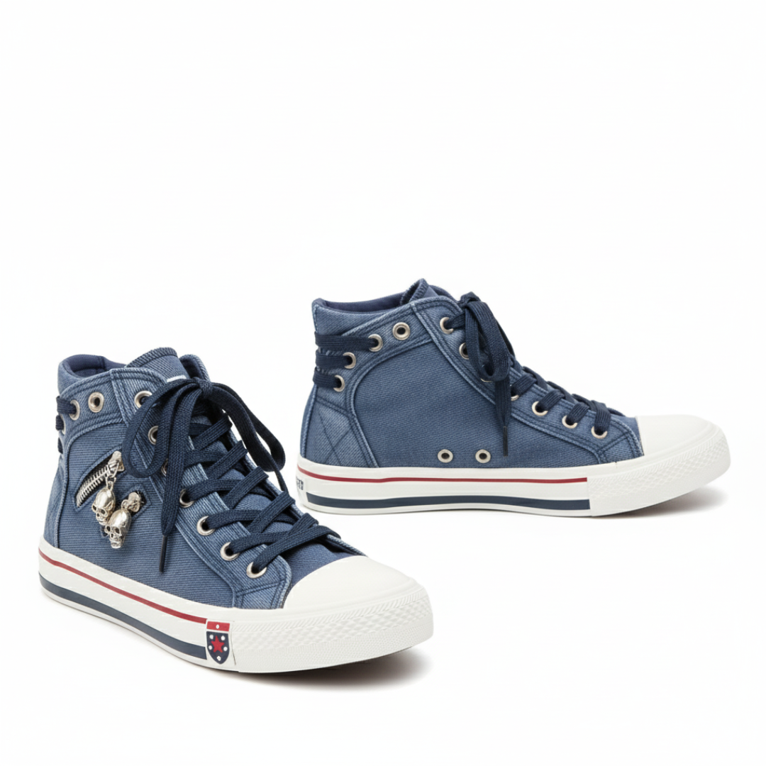 Nordspur | Denim Rebel Hohe Sneakers