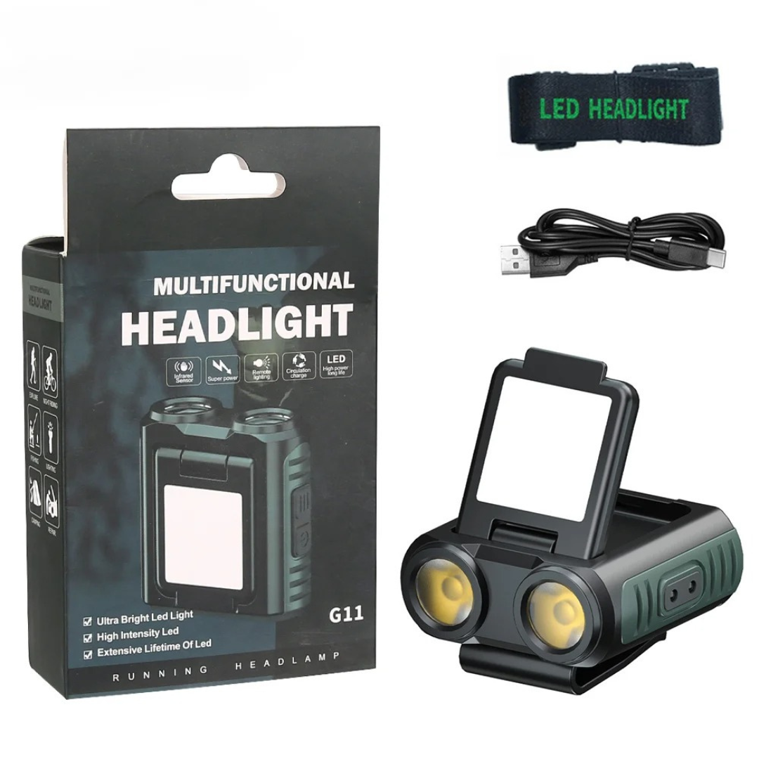 Nordspur | TrailOrbis USB-Stirnlampe mit Bewegungssensor