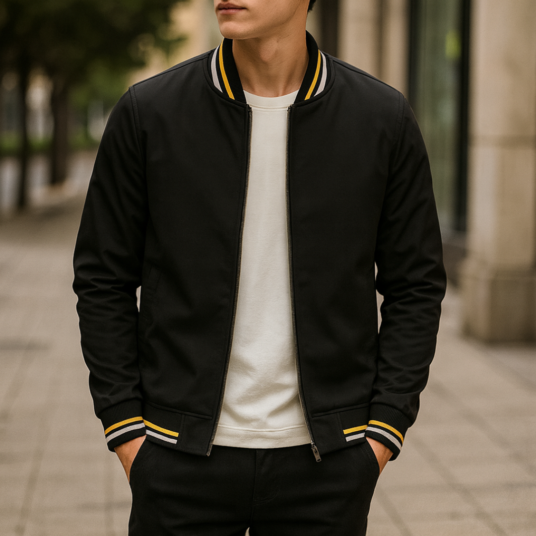 Bomberjacke im College-Style mit Streifen – UrbanStripe Jacket