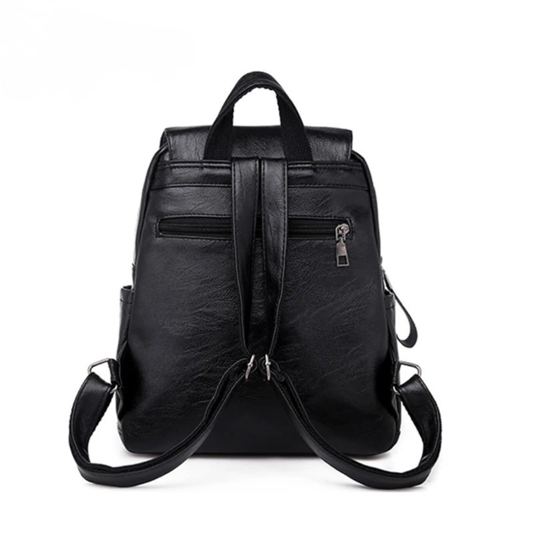 Damentaschen Rucksack aus PU-Leder mit großem Stauraum – CityStyle Backpack