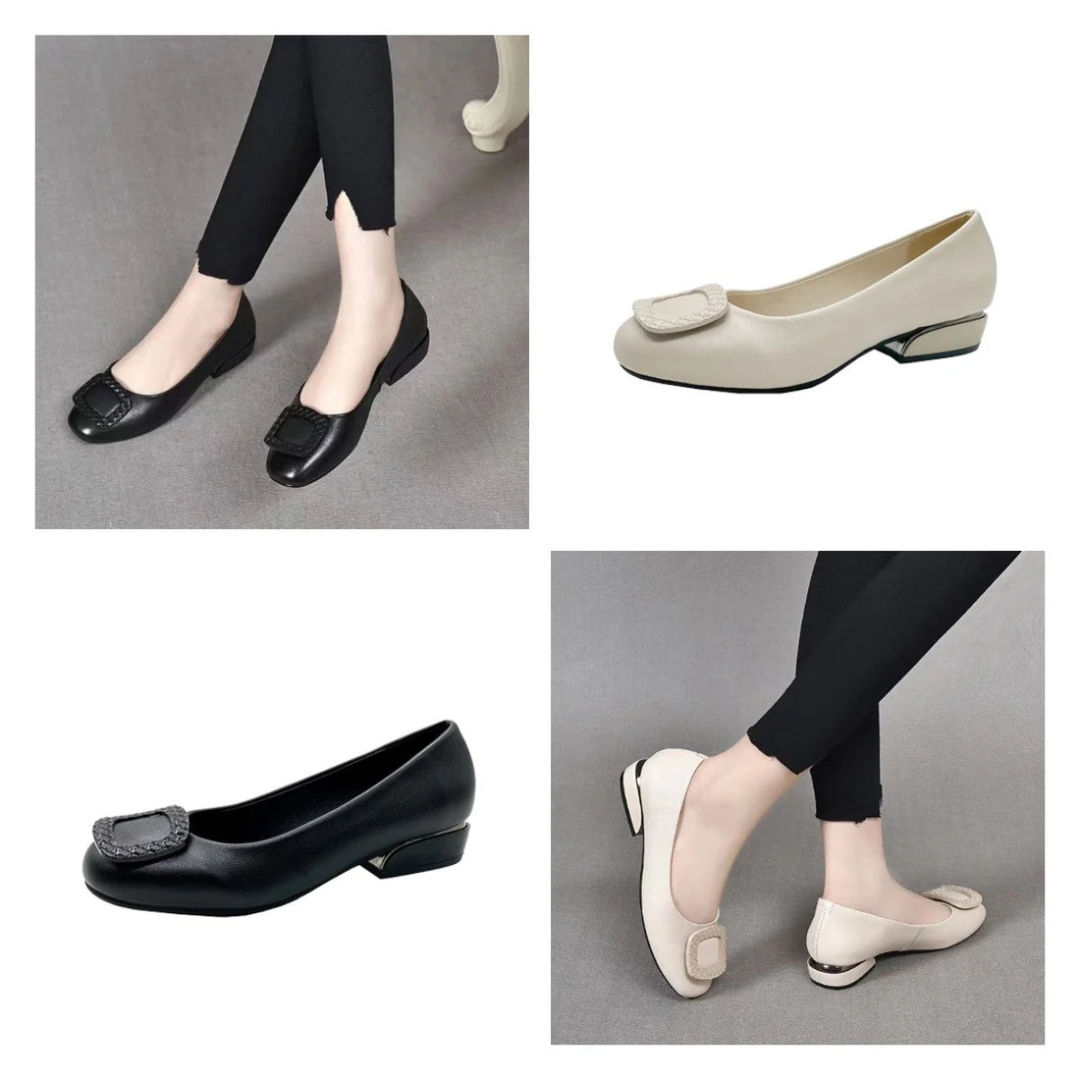 Orthopädische Walkingschuhe aus Leder für Damen mit Komfort-Sohle – Nordspur EleganceStep