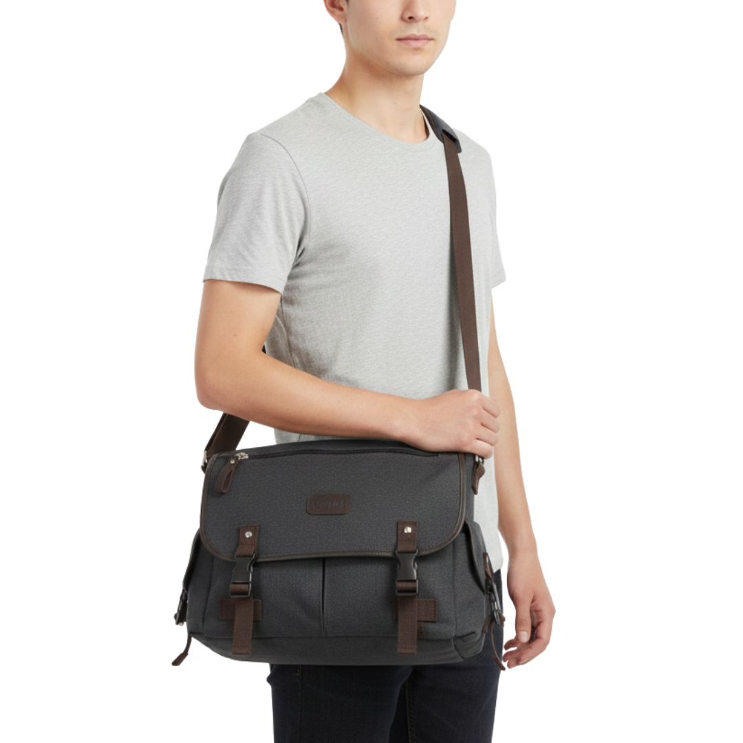 Nordspur | Retro Canvas Messenger Tasche