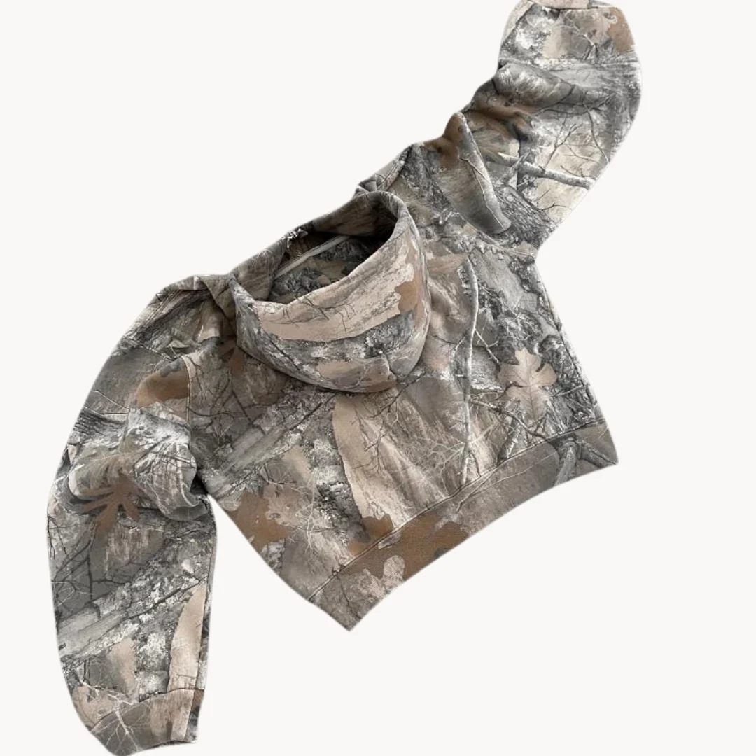 Pullover im Camouflage-Look mit Oversized Fit & Unisex Design – UrbanHunter Hoodie