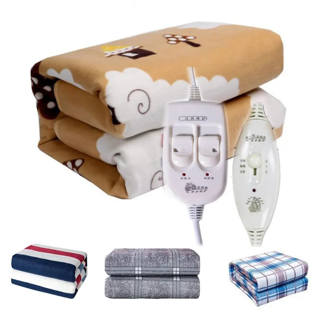 Elektrische Heizdecke 120×150 cm mit Temperaturregler, EU 220V – CozyWarm Blanket